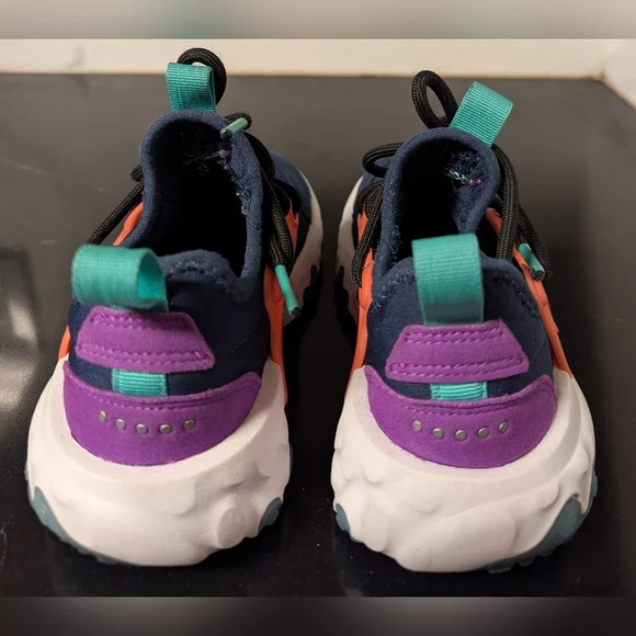 Nike Rt Presto Black Orange Purple Kids Sneakers Size 12c MSRP $80 - Picture 7 of 9